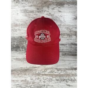 Vintage Ohio State Football 2002 National Championship Red Adjustable Hat